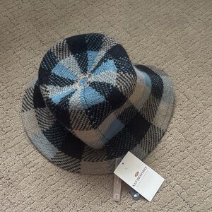 San Diego Hat Company Blue and Black Checkered Hat